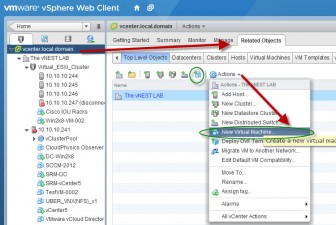 vSphere 5.1 Web Client New VM